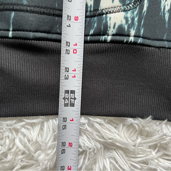 Women’s RBX Activewear Bomber Jacket Women’s Size XL  Black Blue & White Marble - Picture 5 of 16